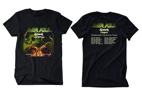 Overkill Scoreced Tour T Shirt Overkill Shirt Scorchi Inspire