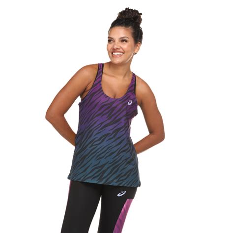 Camiseta Regata Asics Estampa Tiger Degrade Feminina Centauro