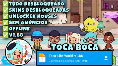 Tudo Desbloqueado‼️toca Life World Toca Boca World V1 88 Mod Apk Atualizado Offline Download