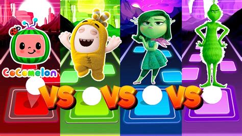 Cocomelon Inside Out Disgust Oddbods Bubbles Grinch Who Will