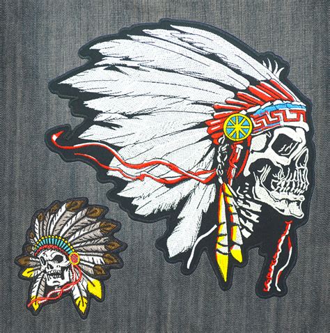 Set Of 2 Native American Indian Chief Headdress Skull Small Etsy