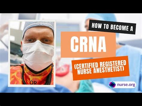 How To Become A Certified Registered Nurse Anesthetist Crna Youtube