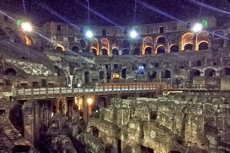 Night Colosseum Tour With Gladiators Underground And Arena Travel