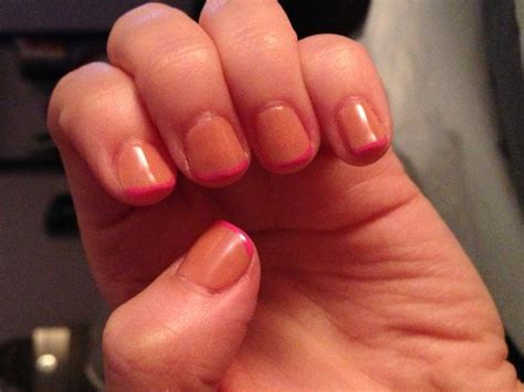 Nude And Hot Pink New Fav Mani And It S Gel Mani Hair Beauty Hot