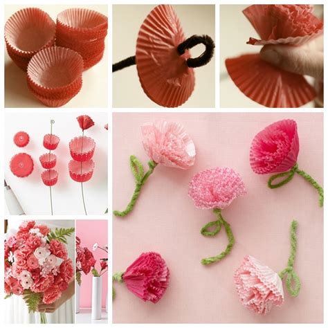 Cupcake Liner Flowers Diy At Demetrius Humphrey Blog