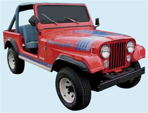 83 84 Cj Renegade Decal Kit Cbjeep