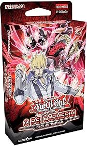 Deck Estrutural Yu Gi Oh O Rei Carmesim Cards Cartas Konami Em