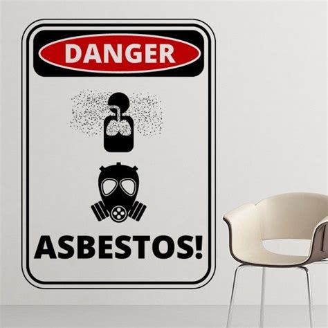 Danger Symbol Asbestos Haze Air Pollution Dust Hazard Warning Signs