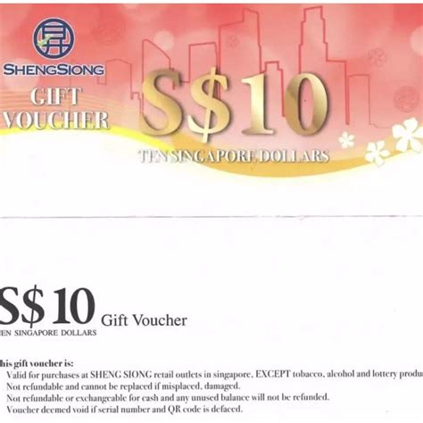 Sheng Siong Voucher Tickets Vouchers Vouchers On Carousell