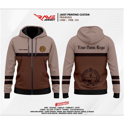 Jual Jaket Pramuka Sesi 1 Full Printing Sublim Custom Desain Suka Suka