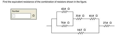 Solved Find The Equivalent Resistance Of The Combination Of