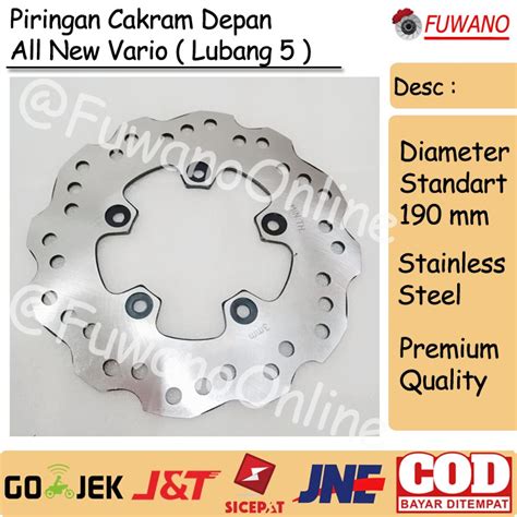 Jual Piringan Cakram Disc Brake All New Vario Lubang 5 Depan