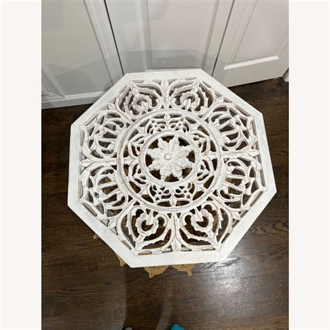HomeGoods White Rustic Boho Coffee Table - AptDeco