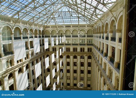 Atrium And Skylight Of The Washington Trump International Hotel During