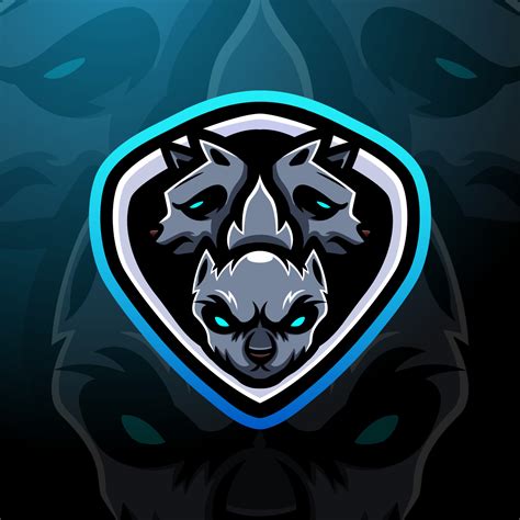 cerberus mascot design  vector art  vecteezy
