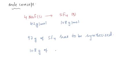 SOLVED: What mass of sodium fluoride (used in water fluoridation and ...