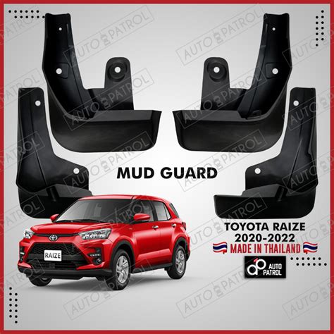 Toyota Raize 2020 2022 Mud Guard Matte Black Mudguard Mudflaps