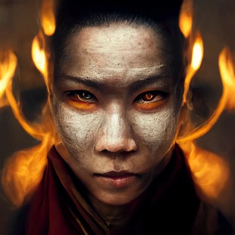 Monk On Fire Sharingun Eyes Photorealistic Hyper Midjourney Openart