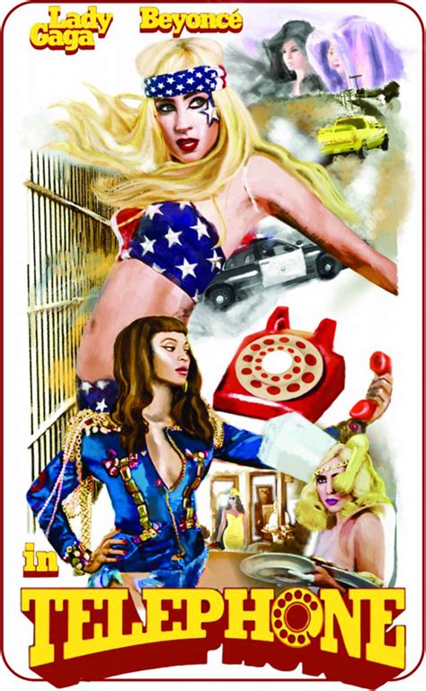 lady gaga & beyoncé – telephone – the poster! – PopBytes