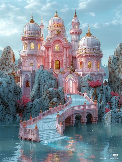 pink castle   water painting ban ve sach   sach nghe thuat