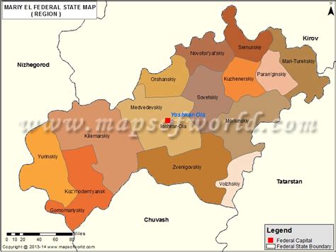 mari el map mari el republic map
