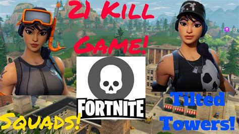 21 Kill Fortnite Game Duo In Squads Commentary Pc Youtube