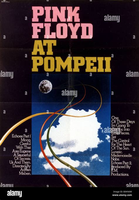 Pink Floyd Live At Pompeii Poster