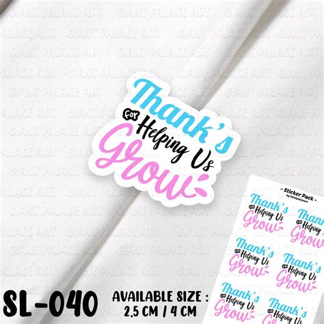 Jual GIANT PALACE 135 PCS LABEL PRODUK THANKYOU STICKER STICKER