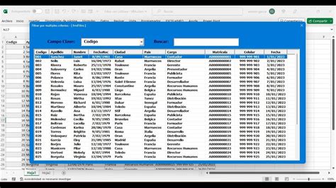Filtrar Multiples Campos Con ListView VBA YouTube