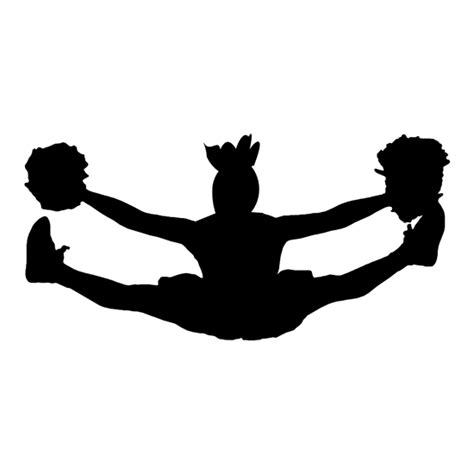 Cheerleader Jumping Silhouette at GetDrawings | Free download