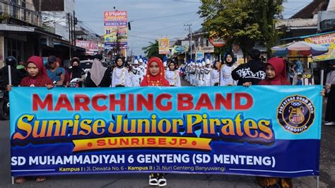 Marching Band Sunrise Junior Pirates SD Muhammadiyah 6 Genteng Tampil