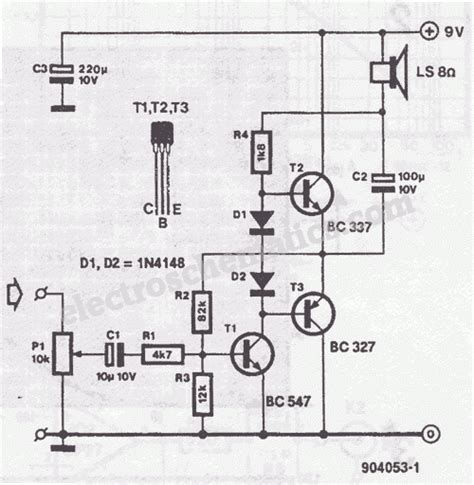 Miniature Audio Amplifier Circuit