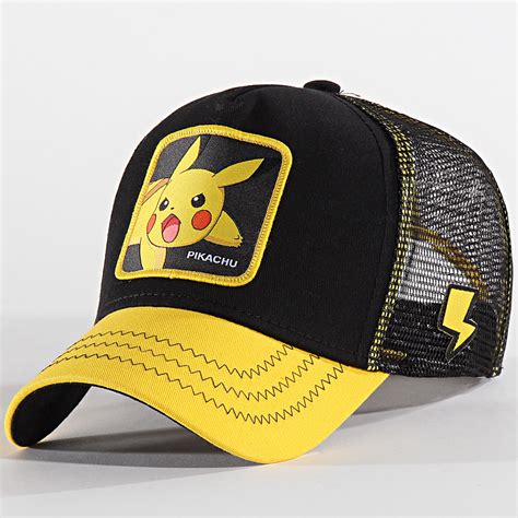 Capslab Casquette Pikachu Noir Jaune Laboutiqueofficielle