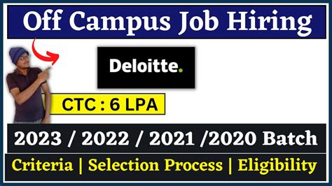 Mpl Deloitte Off Campus Off Campus 2023 2023 Batch Hiring Off Campus Drive For 2022