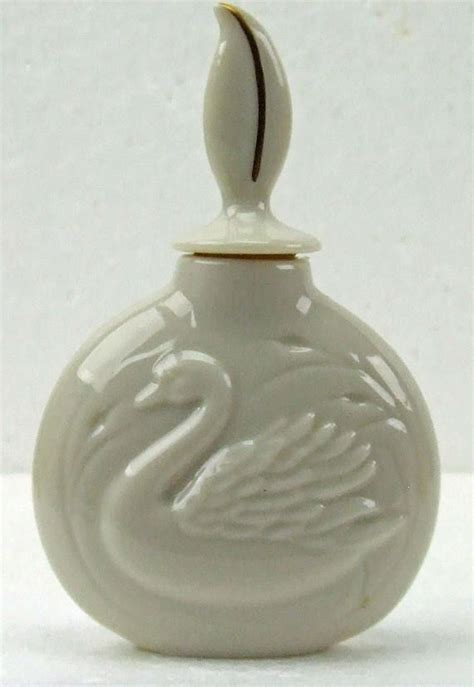 Vintage Lenox White Porcelain Swan Perfume Bottle Etsy Perfume