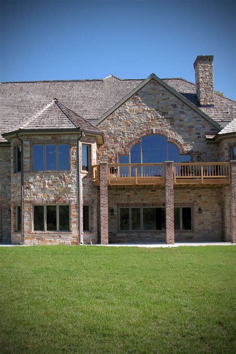 Modern rustic dream home exterior stone veneer ranch style stone design ...