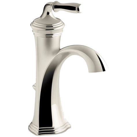 Kohler Devonshire Single Hole 1 Handle Water Saving Bathroom Faucet In Vibrant Polished Nickel K