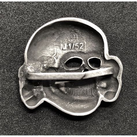 Waffen SS Totenkopf Mützenabzeichen Erster Typ War Militaria