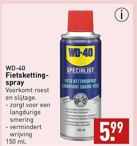 Wd Fietskettingspray Aanbieding Bij Aldi Folders Nl