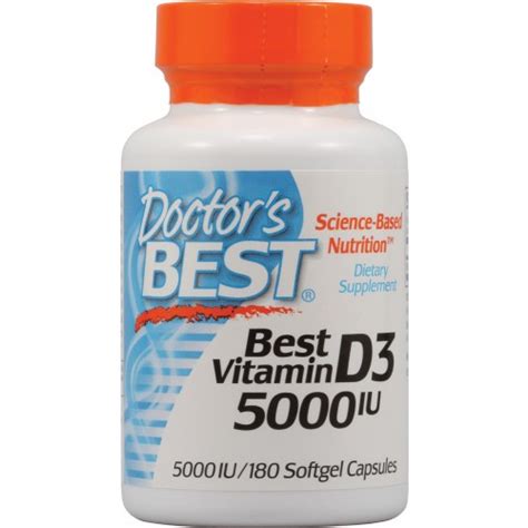 Jual Doctor S Best Vitamin D3 125 Mcg 5 000 IU 180 Softgels