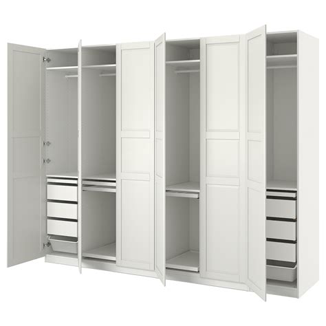 Pax Tyssedal Wardrobe Combination Whitewhite 300x60x236 Cm Ikea Ireland