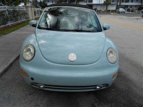 Buy Used 2003 Volkswagen Beetle GL Convertible 2 Door 2 0L In Pompano