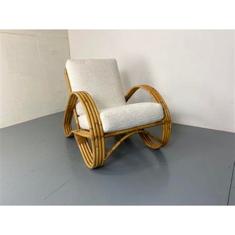 Mid Century Armchair In Rattan And Bamboo By Rohé Noordwolde 1950s