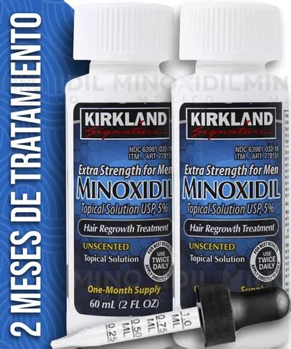 Minoxidil Kirkland 5 Solución Tópica 2 Meses De Tratamiento MercadoLibre