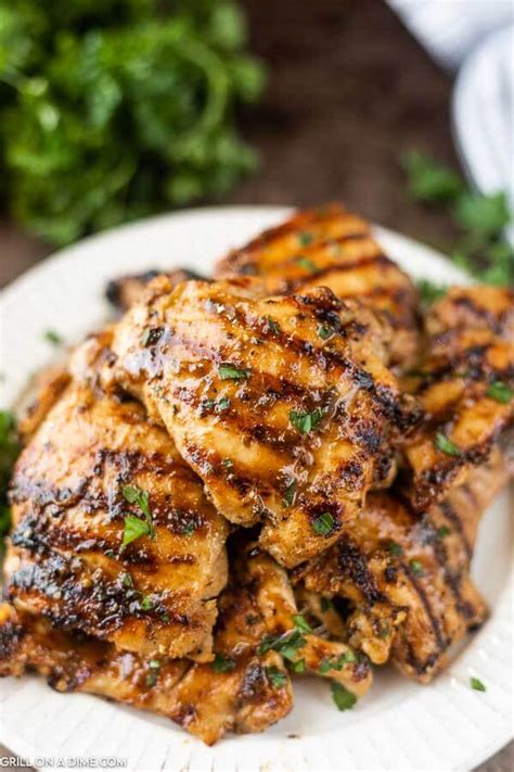 Grilled Boneless Skinless Chicken Thighs