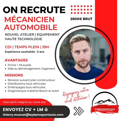 Recrutement M Canicien Automobile Eybens Sport Auto