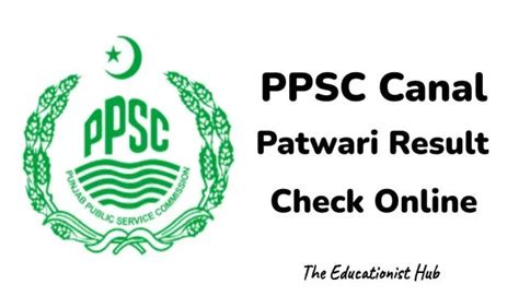 PPSC Canal Patwari Result 2023 PPSC GOP PK 10 Dec Link OUT The