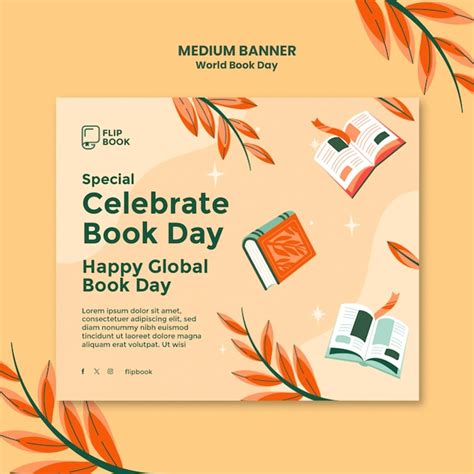 Free Psd World Book Day Celebration Banner Template