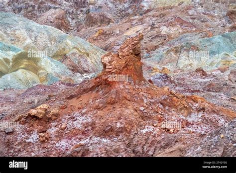 Mud volcano; old salse. Volcanic origin Ormuz Island Stock Photo - Alamy