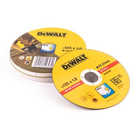 DeWALT DT3507 QZ Cutting Disc Stainless Steel Flat 125 Mm X 1 0 Mm